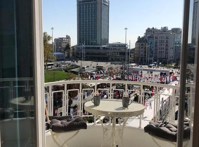 Great View Of Taksim Square, Luxury Furnished On Main Street Of Taksim, Partial Sea View