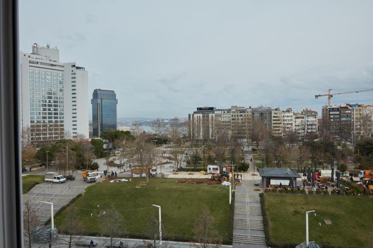 Great View Of Taksim Square, Luxury Furnished On Main Street Of Taksim, Partial Sea View Apartment Istanbul